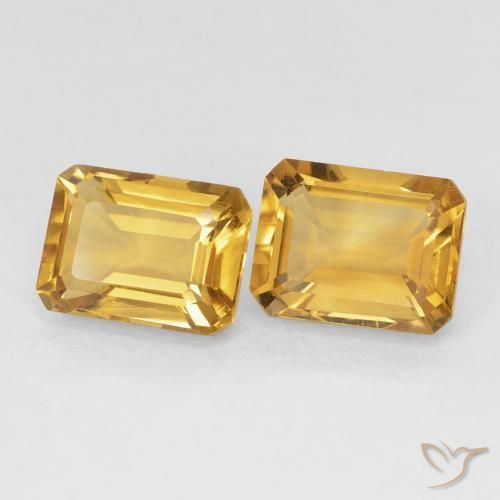 Shop natural 3.23ct Doré foncé Citrine gems, Octogone / coupe Émeraude, from Brésil at GemSelect. In stock, global shipping!
