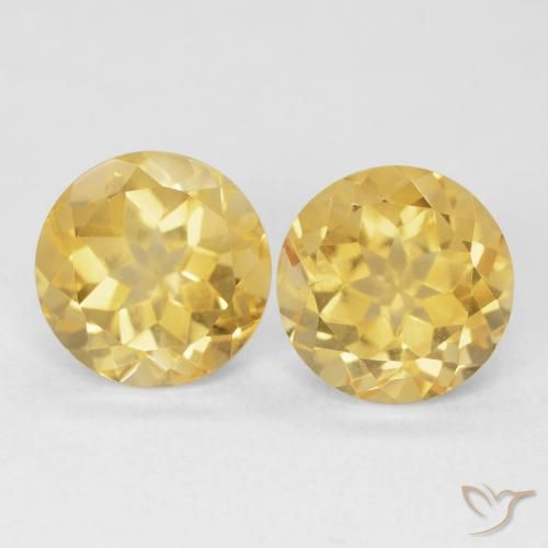 4.02ctw Naturel Or moyen Citrine, Tour, VS