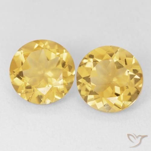 3.66ctw Naturel Or moyen Citrine, Tour, VS