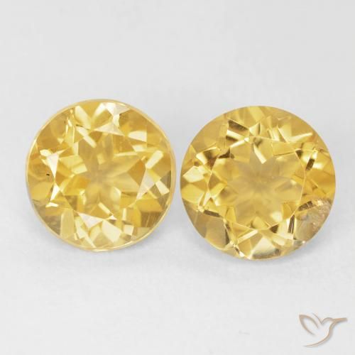 3.68ctw Naturel Or moyen Citrine, Tour, VS