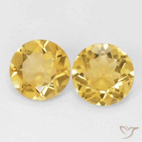 3.09ctw Naturel Or moyen Citrine, Tour, VVS