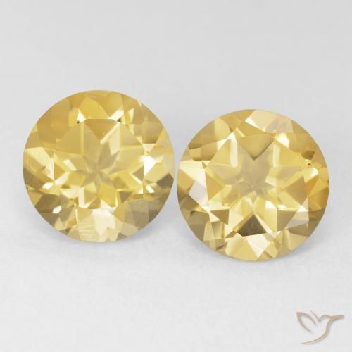 3.54ctw Naturel Or moyen Citrine, Tour, VVS