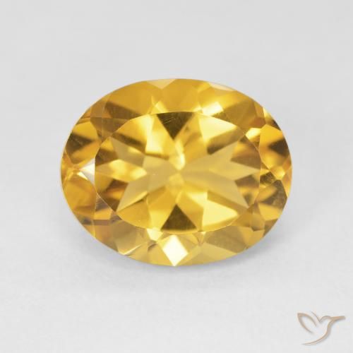 4.16ct Naturel Doré Citrine, ovale, VVS