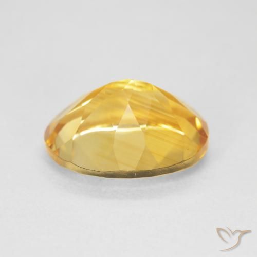 Citrine Doré naturelle ovale, 4.16 ct, VVS