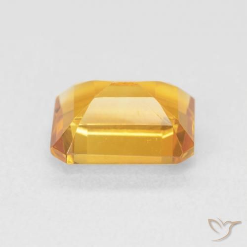 Citrine Medium Light-Golden naturelle Octogone / coupe Émeraude, 1.65 ct, VVS
