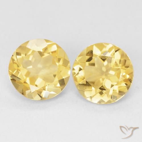 3.58ctw Naturel Jaune Toscane Citrine, Tour, VVS-VS