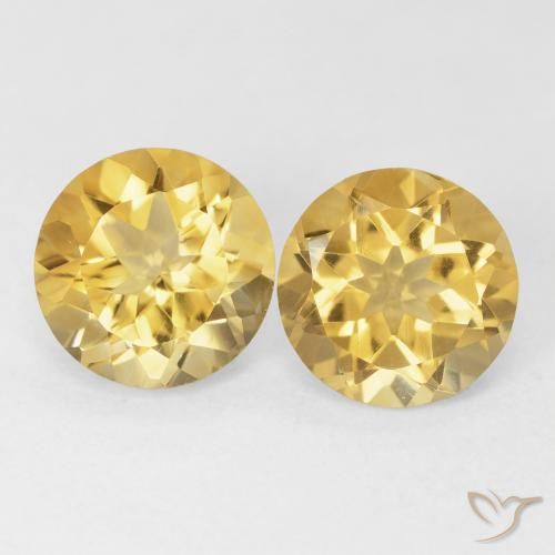 3.62ctw Naturel Orange Doré Citrine, Tour, VVS-VS