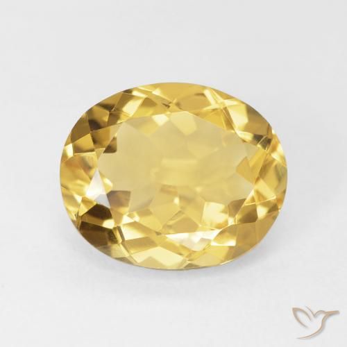 4.20ct Naturel Doré moyen Citrine, ovale, VVS