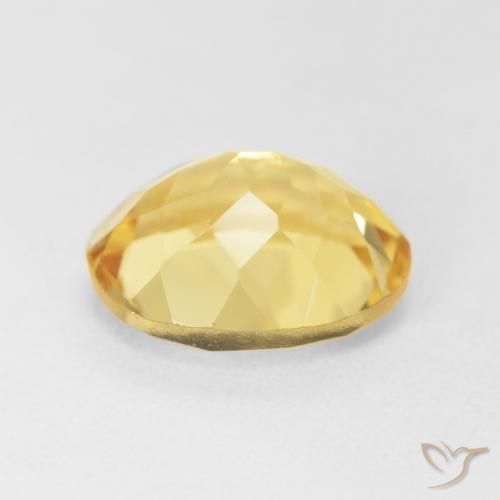 Citrine Jaune Toscane naturelle ovale, 4.36 ct, VVS