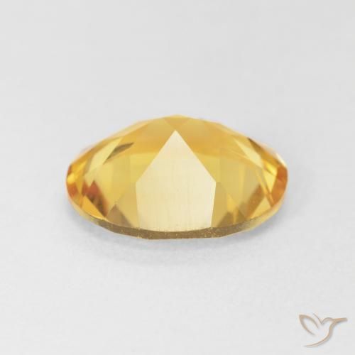 Citrine Jaune doré léger naturelle ovale, 3.51 ct, VVS