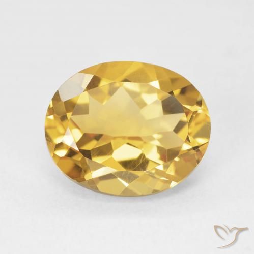 4.48ct Naturel Doré Citrine, ovale, VVS