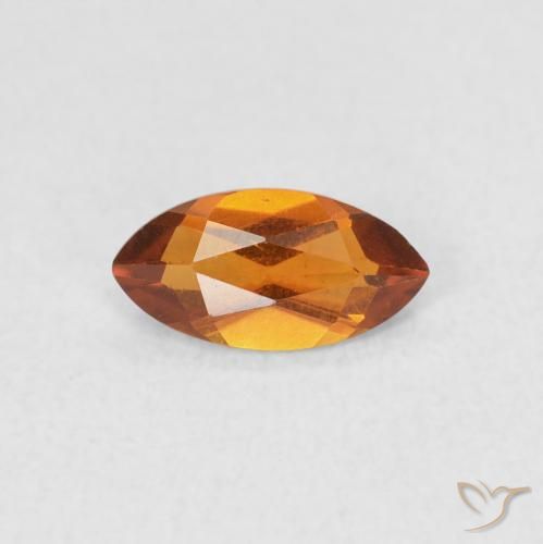 0.46ct Naturel Orange brun Citrine, Marquise, VS