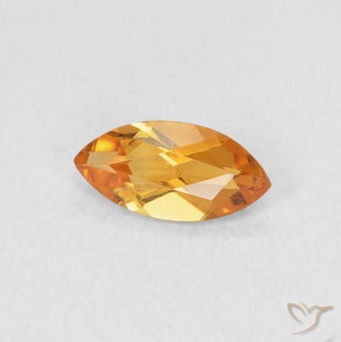 Citrine Or naturelle Marquise, 0.49 ct, VS