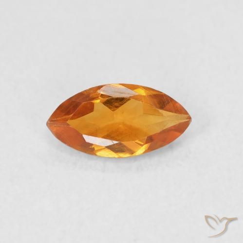 0.53ct Naturel Orange moyen Citrine, Marquise, VS