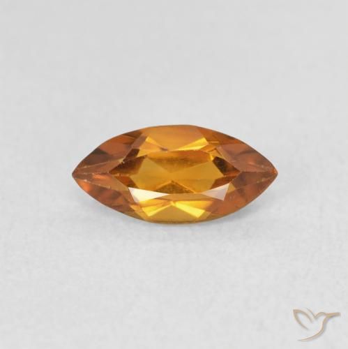 0.52ct Naturel Orange moyen Citrine, Marquise, VS