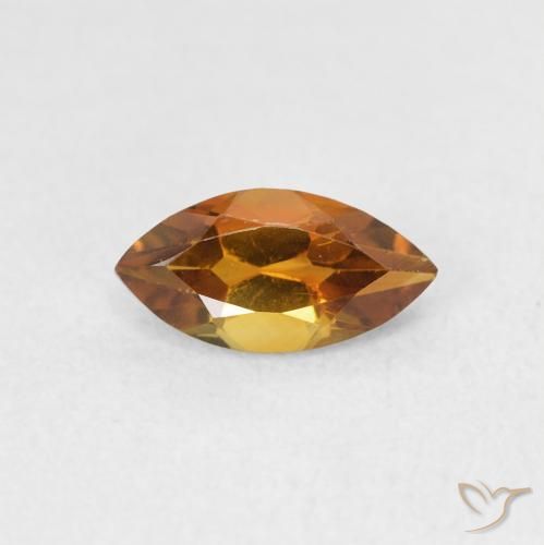 0.58ct Naturel Orange brun Citrine, Marquise, VS