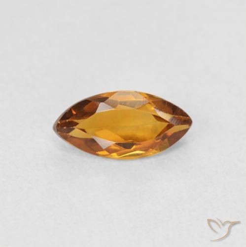 0.46ct Naturel Orange moyen Citrine, Marquise, VS