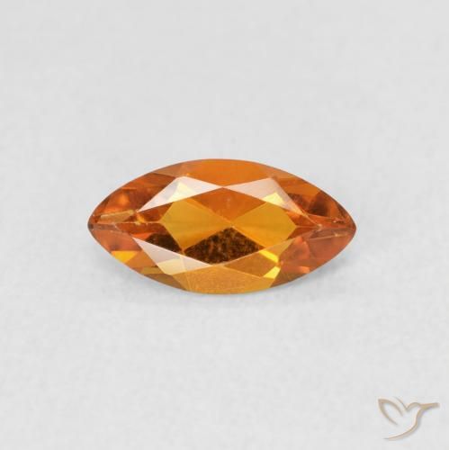 0.48ct Naturel Orange moyen Citrine, Marquise, VVS-VS