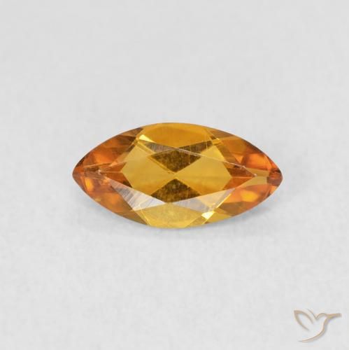 0.46ct Naturel Orange moyen Citrine, Marquise, VVS-VS