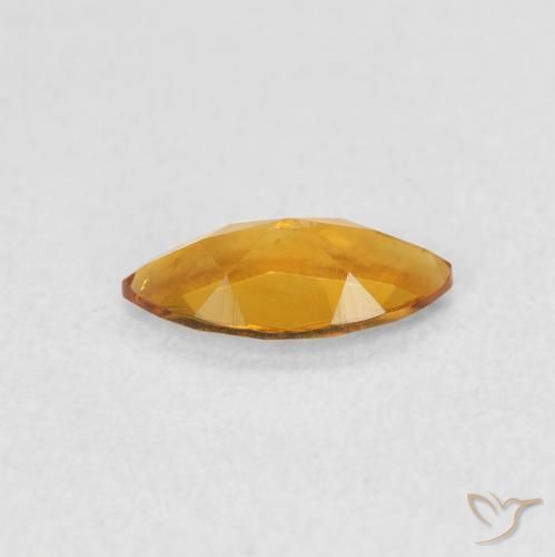 Citrine Orange moyen naturelle Marquise, 0.46 ct, VVS-VS
