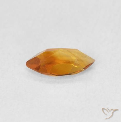Citrine Or naturelle Marquise, 0.47 ct, VVS