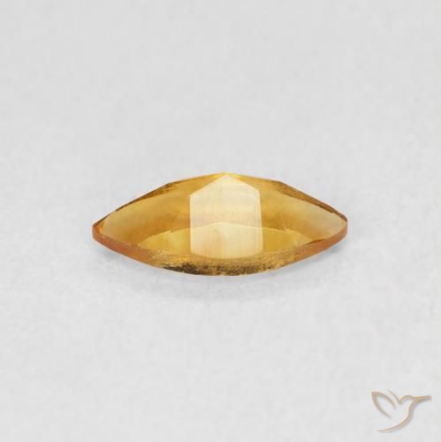 Citrine Or orange foncé naturelle Marquise, 0.44 ct, VVS