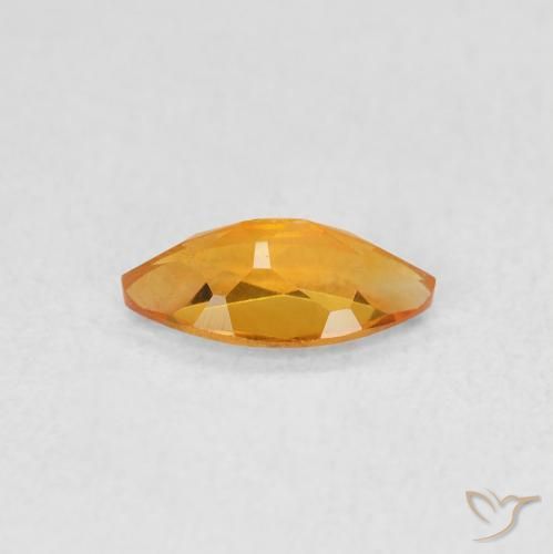Citrine Or naturelle Marquise, 0.46 ct, VS
