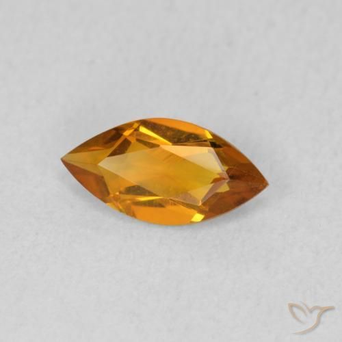 Citrine Or orange foncé naturelle Marquise, 0.50 ct, VVS