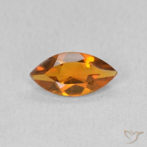 0.50ct Naturel Orange moyen Citrine, Marquise, VVS