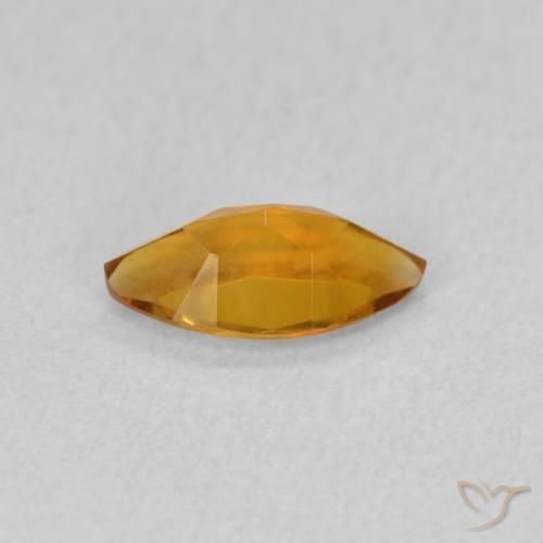 Citrine Orange brun naturelle Marquise, 0.49 ct, VVS-VS