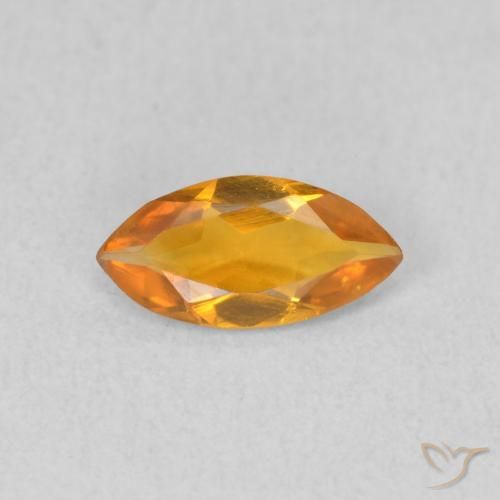 0.40ct Naturel Or orange foncé Citrine, Marquise, VVS