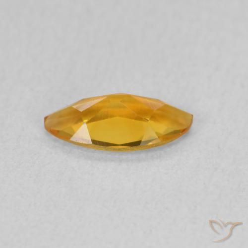 Citrine Doré-orange foncé naturelle Marquise, 0.43 ct, VVS