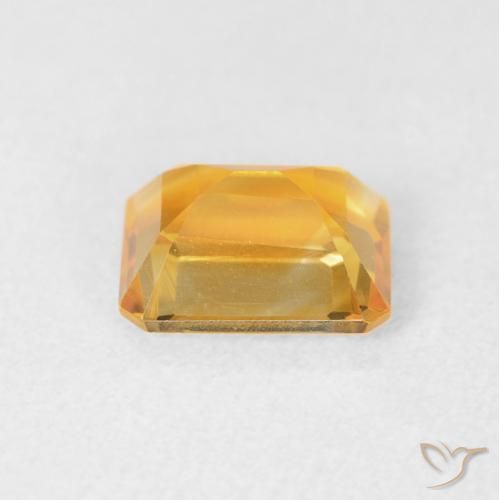 Citrine Orange-or naturelle Octogone / coupe Émeraude, 1.49 ct, VVS-VS