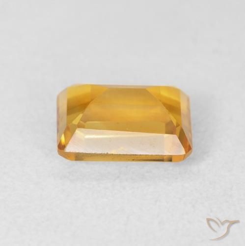Citrine Doré moyen naturelle Octogone / coupe Émeraude, 1.58 ct, VVS-VS
