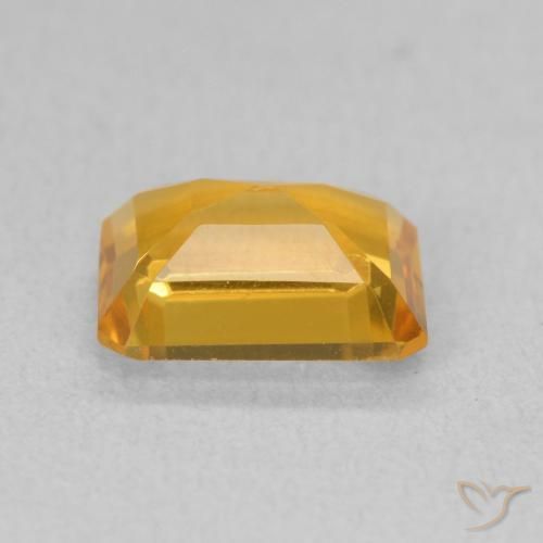 Citrine Or-orange moyen naturelle Octogone / coupe Émeraude, 1.42 ct, VVS