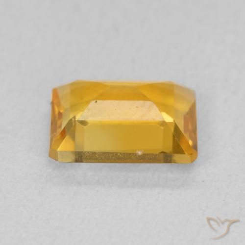 Citrine Doré moyen naturelle Octogone / coupe Émeraude, 1.35 ct, VVS