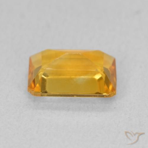 Citrine Doré moyen naturelle Octogone / coupe Émeraude, 1.26 ct, VVS