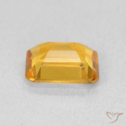 Citrine Doré moyen naturelle Octogone / coupe Émeraude, 1.29 ct, VVS-VS