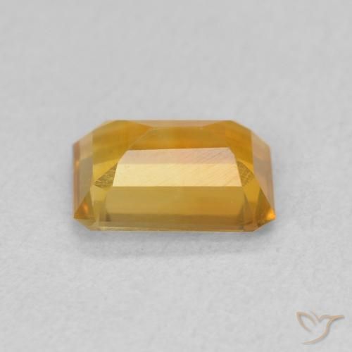 Citrine Doré-orange foncé naturelle Octogone / coupe Émeraude, 1.12 ct, VVS-VS