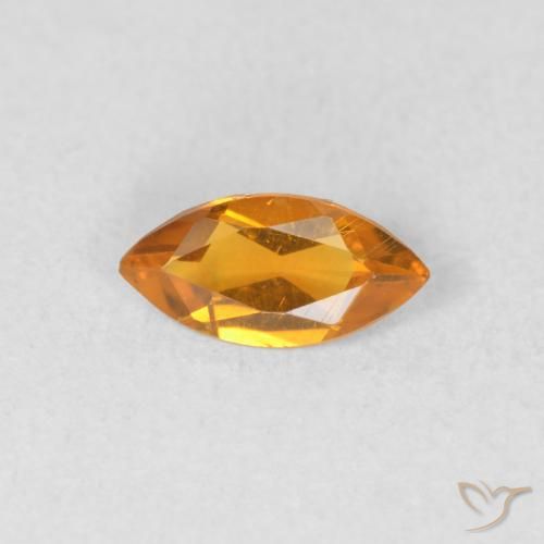 0.40ct Naturel Abricot orange Citrine, Marquise, VVS-VS