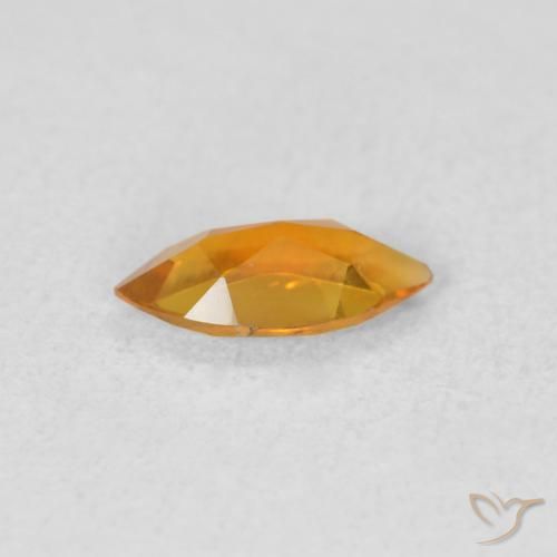 Citrine Abricot orange naturelle Marquise, 0.40 ct, VVS-VS