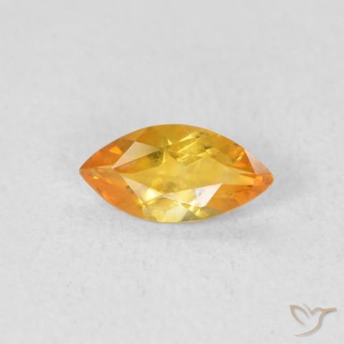 0.44ct Naturel Doré moyen Citrine, Marquise, VVS-VS