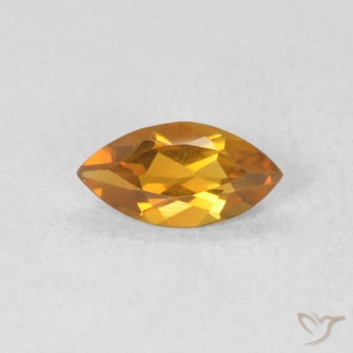 0.47ct Naturel Orange-or Citrine, Marquise, VVS-VS