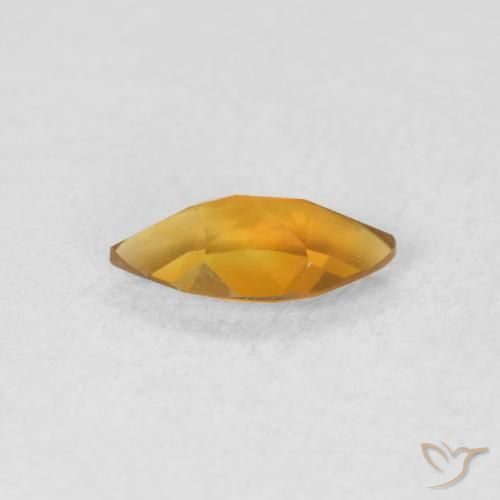 Citrine Orange-or naturelle Marquise, 0.47 ct, VVS-VS