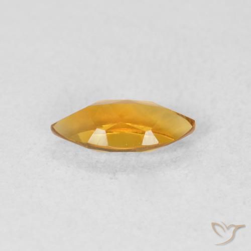 Citrine Orange-or naturelle Marquise, 0.51 ct, VVS-VS
