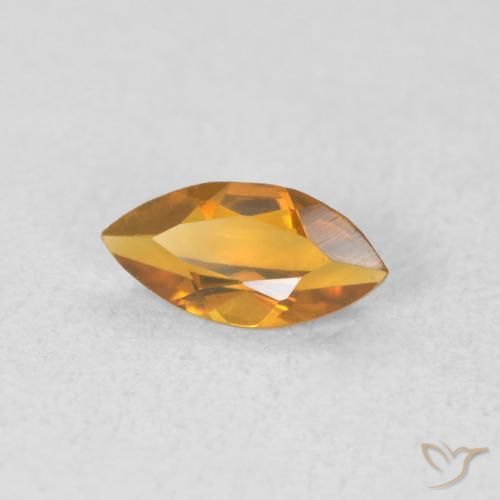 Citrine Or-orange moyen naturelle Marquise, 0.48 ct, VVS-VS