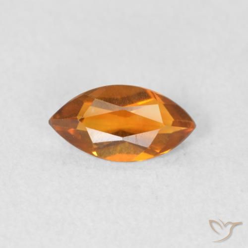 0.50ct Naturel Orange foncé Citrine, Marquise, VVS-VS