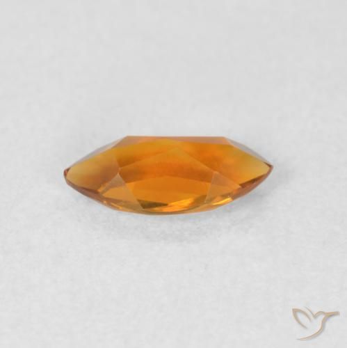 Citrine Orange foncé naturelle Marquise, 0.50 ct, VVS-VS