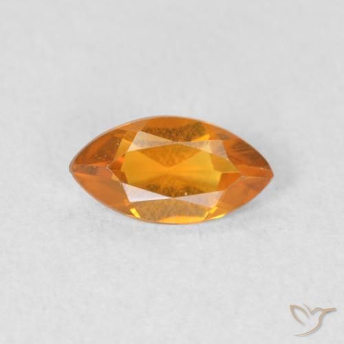 0.51ct Naturel Orange moyen Citrine, Marquise, VVS-VS