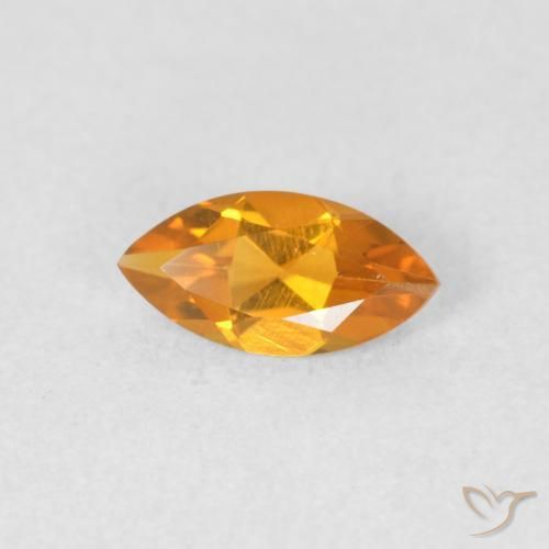 Citrine Or naturelle Marquise, 0.48 ct, VVS-VS